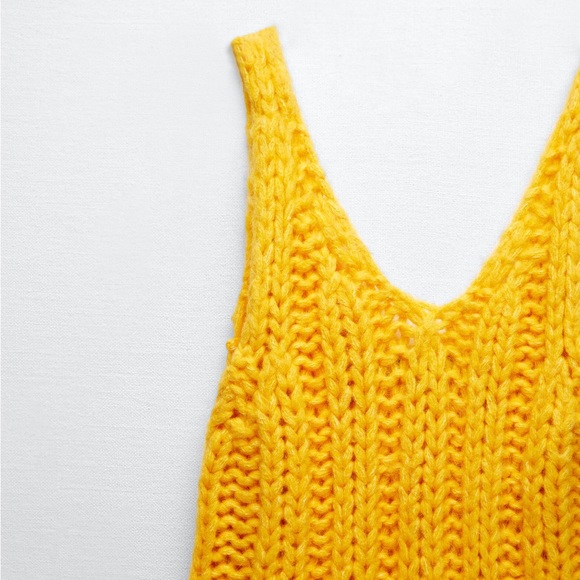 Zara STRAPPY KNIT TOP - Picture 8 of 8